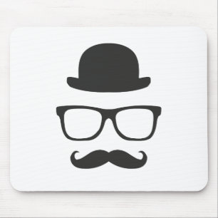 Mycket engelsk Moustache Musmatta
