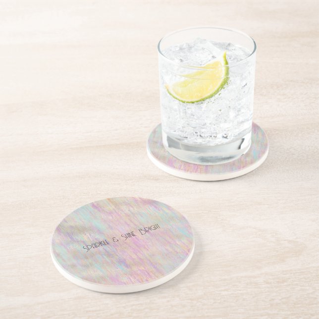 Mycket enhetlig Gnistra Glitzy Guld Rosa jul Underlägg (Sidan)