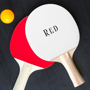 Mycket enkel typografi i tre brev pingisracket