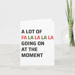 Mycket Fa La La La på gång just nu jul Kort
