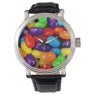 Mycket färgad sylt Bean Pile Armbandsur