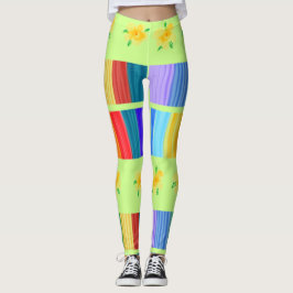 Mycket färgade Dam Leggings