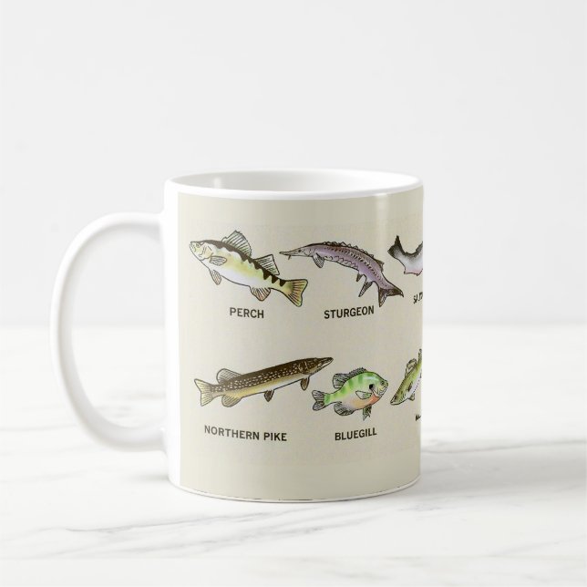 Mycket fiskt  kaffemugg (Vänster)