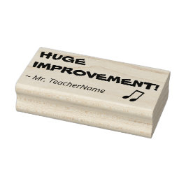 "MYCKET FÖRBÄTTRING!" + Lärarens Namn Rubber Frimä Stämpel