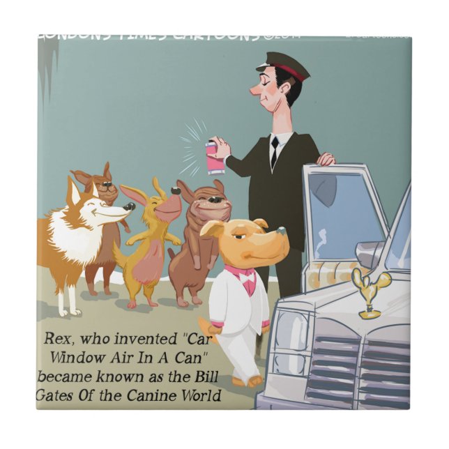 Mycket Förmögen Hund funn Kakelplatta (Framsidan)