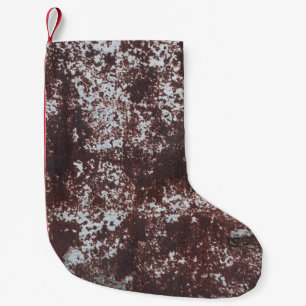 Mycket gammal pålitlig lakan järn. Textur metall y Liten Julstrumpa