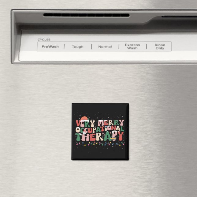 Mycket glad arbetsterapeutik jul OT jul Magnet (In Situ (Dishwasher))