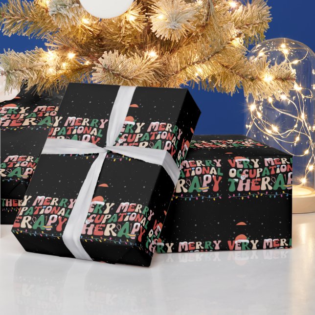 Mycket glad arbetsterapeutik jul OT jul Presentpapper (Helgdagar)