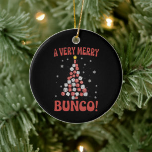 Mycket Glad Bunco Julgran Tärningsspelskväll Julgransprydnad Keramik