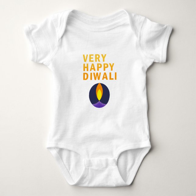 Mycket Glad Diwali T Shirt (Framsida)