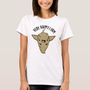 Mycket Glad Jag Yam Rolig Veggie Puns T Shirt