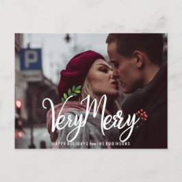 Mycket glad jul elegant helg vykort