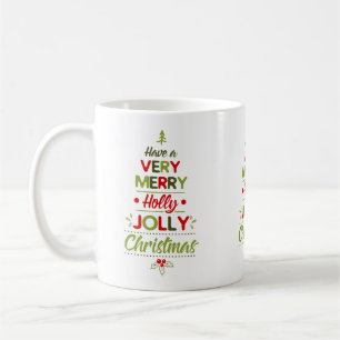 Mycket glad julgran Xmas Kaffemugg