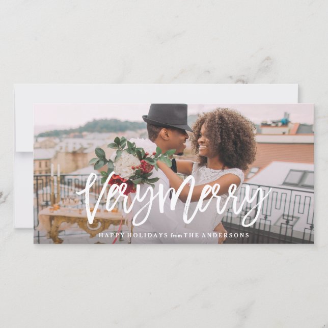 Mycket glad julkort (Framsida)