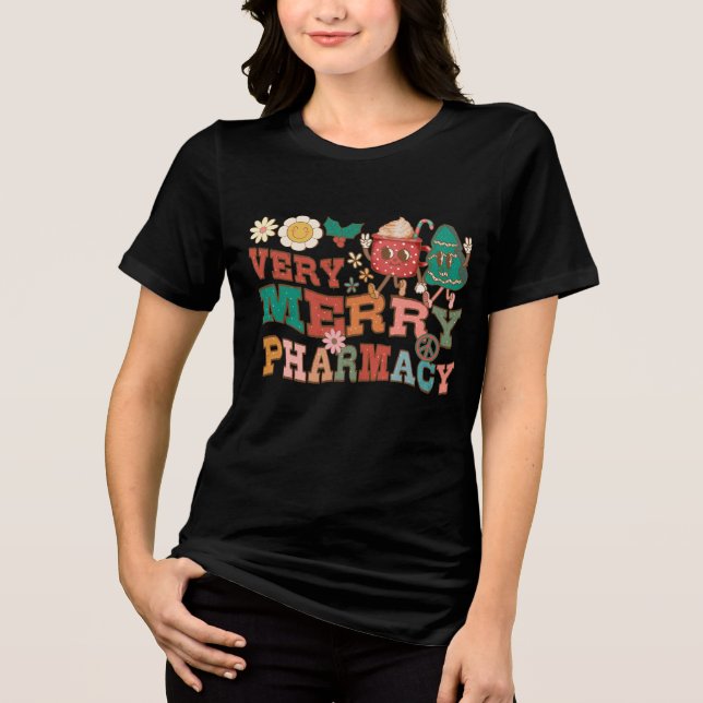 Mycket god farmaceutisk jul t shirt (Framsida)