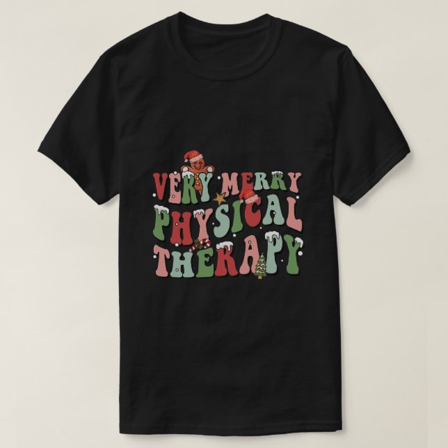 Mycket god fysisk jultid Fysisk T Shirt (Design framsida)
