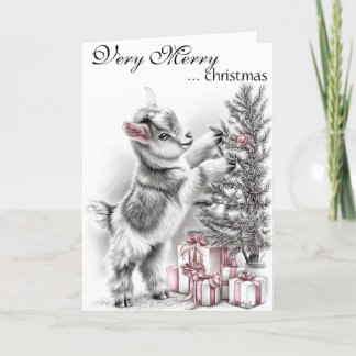 Mycket God jul - Baby Goat-jul Helgkort