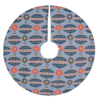 Mycket God jul Baubles Mönster Julgransmatta Borstad Polyester