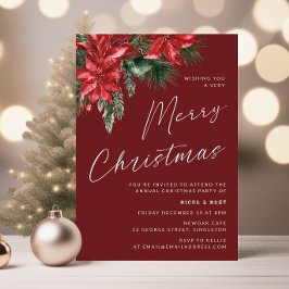 Mycket God jul Classic Party Red Inbjudningar