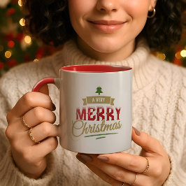 Mycket god jul, det moderna Mugg