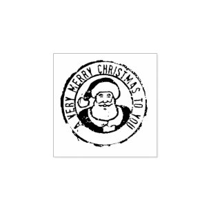 Mycket God jul Frimärke Stämpel