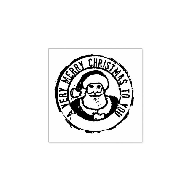 Mycket God jul Frimärke Stämpel (Tryck)