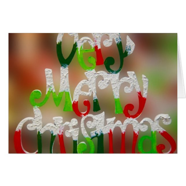 Mycket God jul Hälsningskort (Framsidan Horizontal)