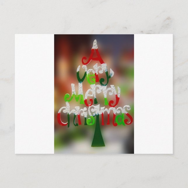 mycket god jul helg vykort (Framsida)