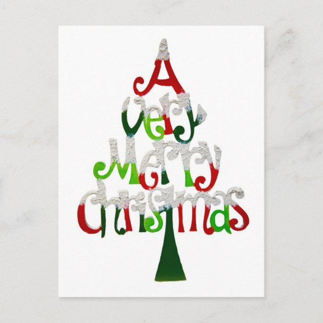 Mycket God jul Helg Vykort (Framsida)