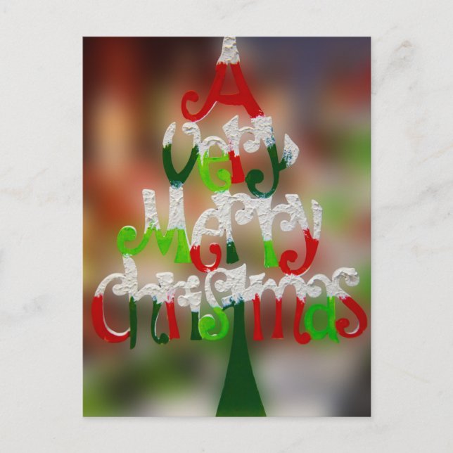 mycket god jul helg vykort (Framsida)