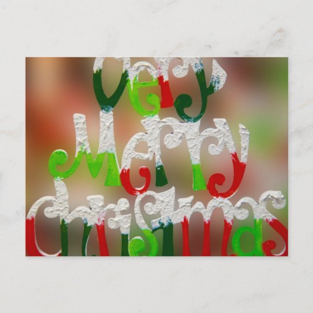 Mycket God jul Helg Vykort (Framsida)