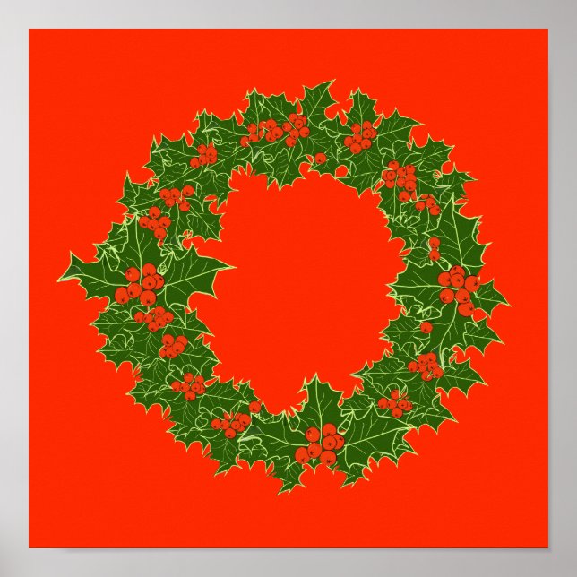 Mycket God jul Holly-andetag Poster (Framsidan)