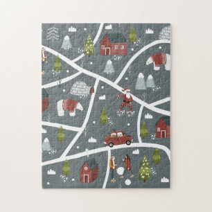 Mycket God jul Jigszle Puzzle Pussel