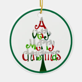 Mycket God jul Julgransprydnad Keramik