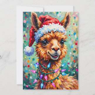 Mycket God jul Llama Kort