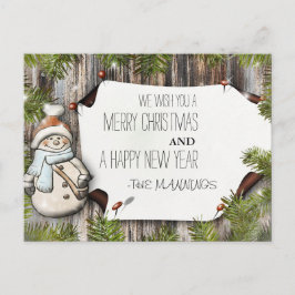 Mycket God jul och Gott nytt år Helg Vykort