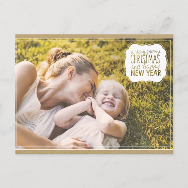 Mycket God jul och Gott nytt år-kort Helg Vykort (Framsida)