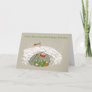 Mycket god jul, pappa jul, Babar Helgkort