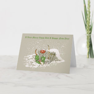 Mycket god jul, pappa jul, Babar Helgkort