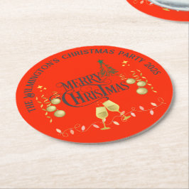 Mycket God jul Party Underlägg Papper Rund