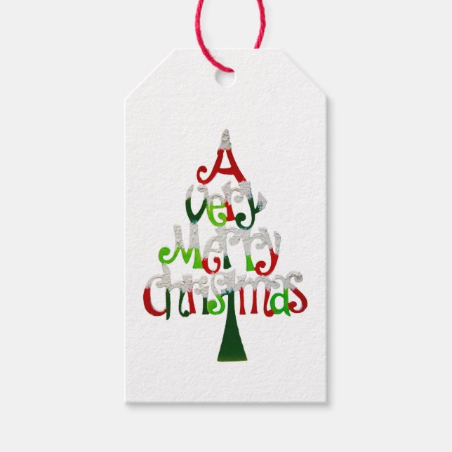 Mycket God jul Presentetikett (Framsidan)