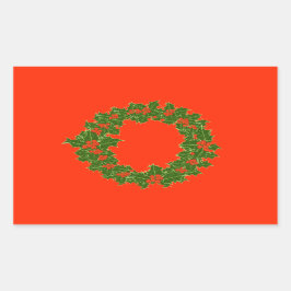 Mycket God jul Rektangulärt Klistermärke