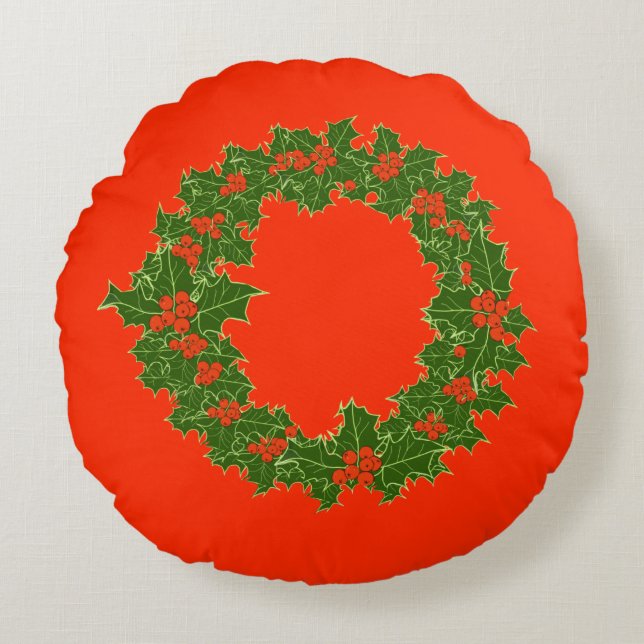 Mycket God jul Rund Kudde (Framsidan)