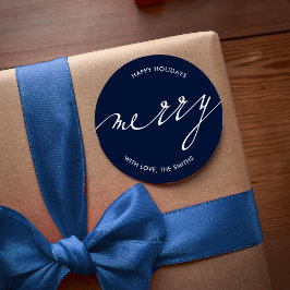 Mycket God jul Runt Klistermärke