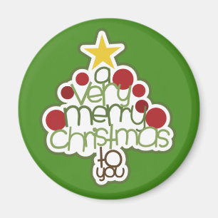 Mycket God jul till dig Modern gift Magnet