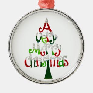 Mycket God jul Träd Julgransprydnad Metall