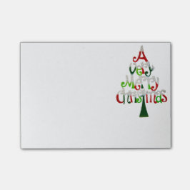 Mycket God jul Träd Post-it Block