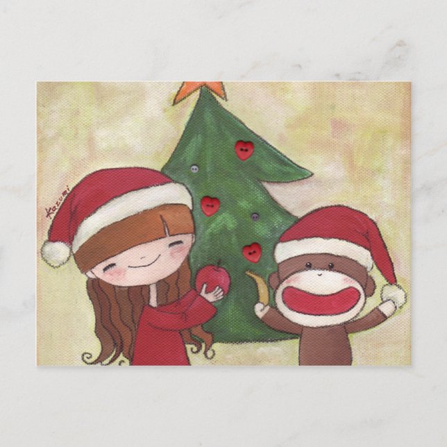 Mycket God jul vykort (Framsida)