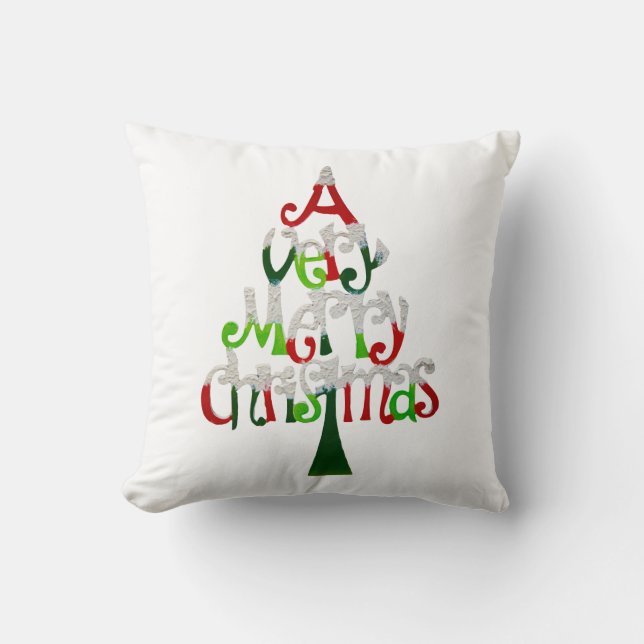 Mycket god julträd kudde (Framsida)