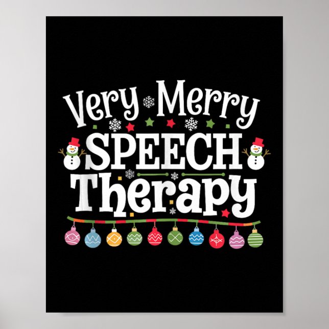 Mycket god Tal-terapi vid jul Tal Therapi Poster (Framsidan)